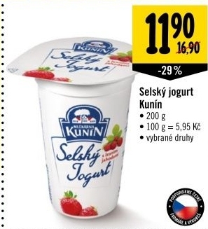 Jogurt selsky kunin