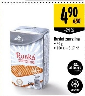 Zmrzlina ruska albert quality