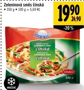 Smes zeleninova cinska mrazena vinica