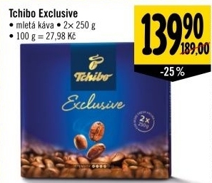 Kava mleta exclusive tchibo