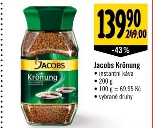Kava instantni kronung jacobs