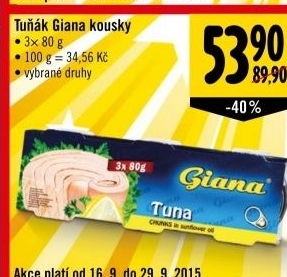 Tunak kousky giana