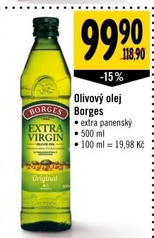 Olej olivovy extra panensky borges