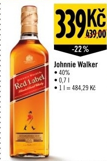 Whisky red label johnnie walker