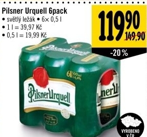 Pivo pilsner urquell