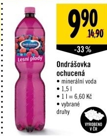 Voda ochucena ondrasovka