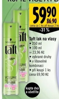 Lak na vlasy taft schwarzkopf