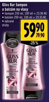 Sampon gliss kur schwarzkopf