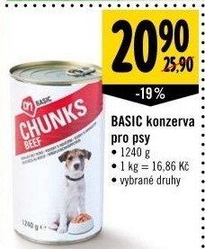 Konzerva pro psy basic