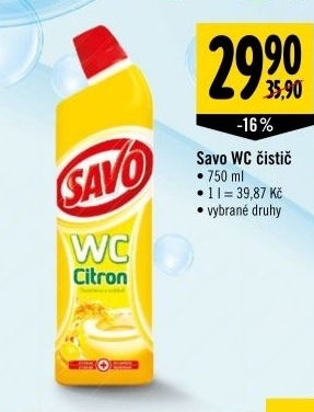 Cistic wc gelovy savo