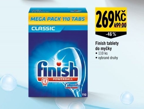 Tablety do mycky finish