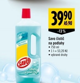 Cistic na povrchy a podlahy univerzal savo