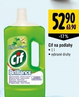 Cistic na podlahy brilliance cif