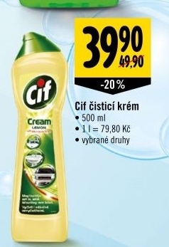 Cistici pisek cream cif