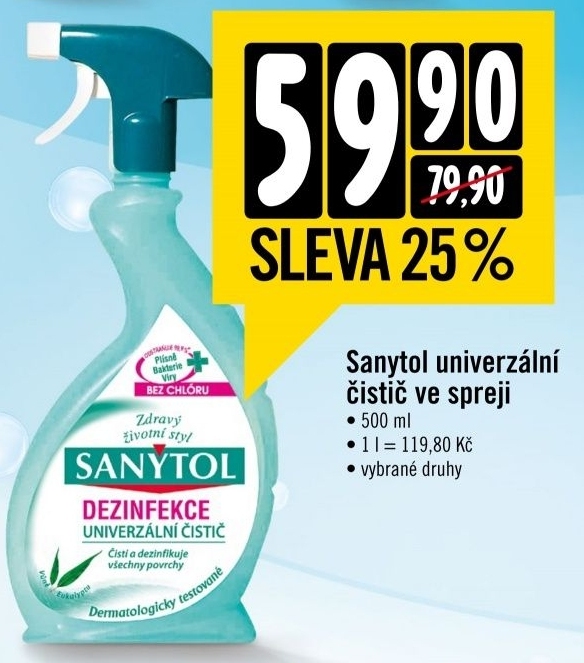 Cistic univerzalni dezinfekcni sanytol