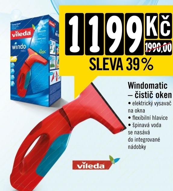 Vysavac na okna windomatic vileda