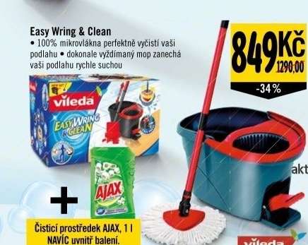 Mop electro easy wring clean vileda