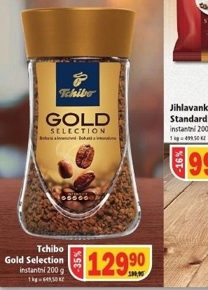 Kava instantni gold selection tchibo