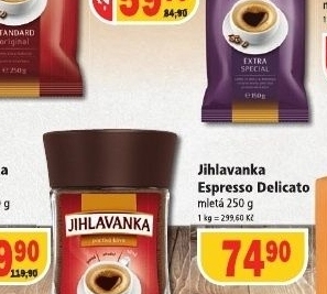 Kava mleta standard jihlavanka