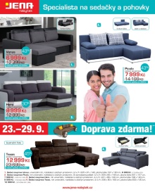 akční leták Jena nábytek 23.9.2015-29.9.2015