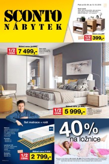 akční leták Sconto nábytek 30.9.2015-13.10.2015