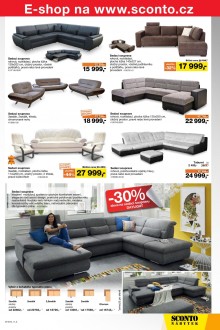 akční leták Sconto nábytek 30.9.2015-13.10.2015