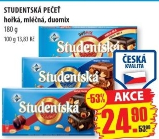Cokolada studentska pecet orion - Penny Market akcniletaky.com