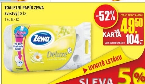 Toaletni papir 3vrstvy deluxe zewa