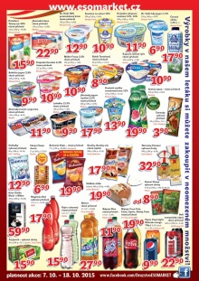 akční leták ESO MARKET 7.10.2015-18.10.2015