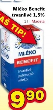 Mleko trvanlive benefit 1 5 polotucne