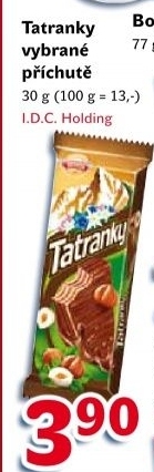 Oplatky tatranky celomacene sedita