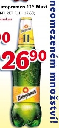 Pivo svetly lezak 11 zlatopramen