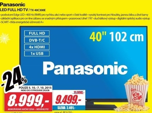 Panasonic TX 40C300E, LED FULL HD TV