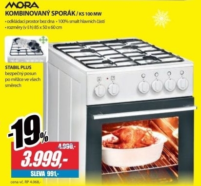 Mora KS 100 MW, kombinovaný sporák