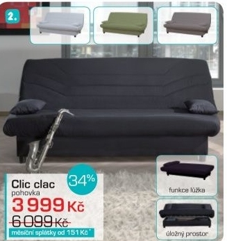 Clic clac, pohovka