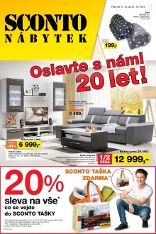 akční leták Sconto nábytek 14.10.2015-27.10.2015