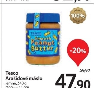 Maslo arasidove tesco - Tesco akcniletaky.com