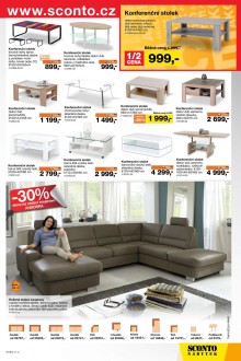 akční leták Sconto nábytek 28.10.2015-10.11.2015