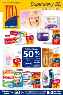 akční leták Teta drogerie 29.10.2015-7.11.2015