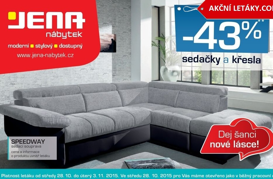 Akční nabídka sedacích souprav a křesel