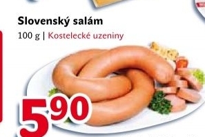 Salam slovensky toceny kostelecke uzeniny