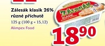 Syr termizovany zalesak milki