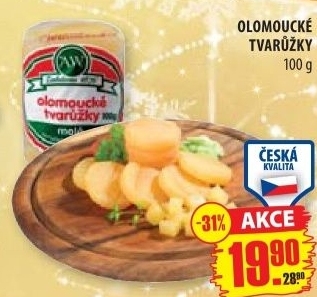 Syr tvaruzky olomoucke a w