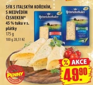 Syr ochuceny heinrichsthaler