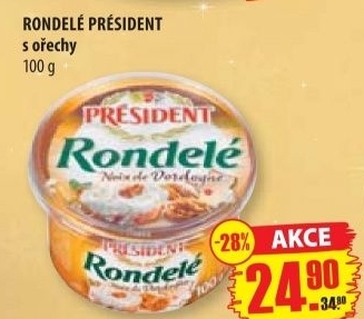 Syr termizovany rondele president