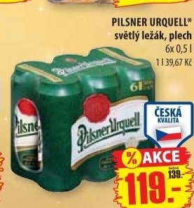 Pivo pilsner urquell