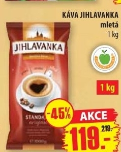 Kava mleta standard jihlavanka