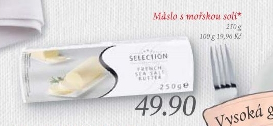 Maslo s morskou soli selection