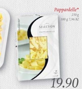 Testoviny pappardelle selection