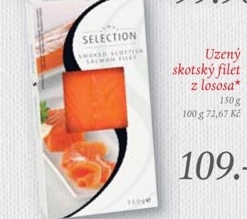 Losos skotsky uzeny filet selection